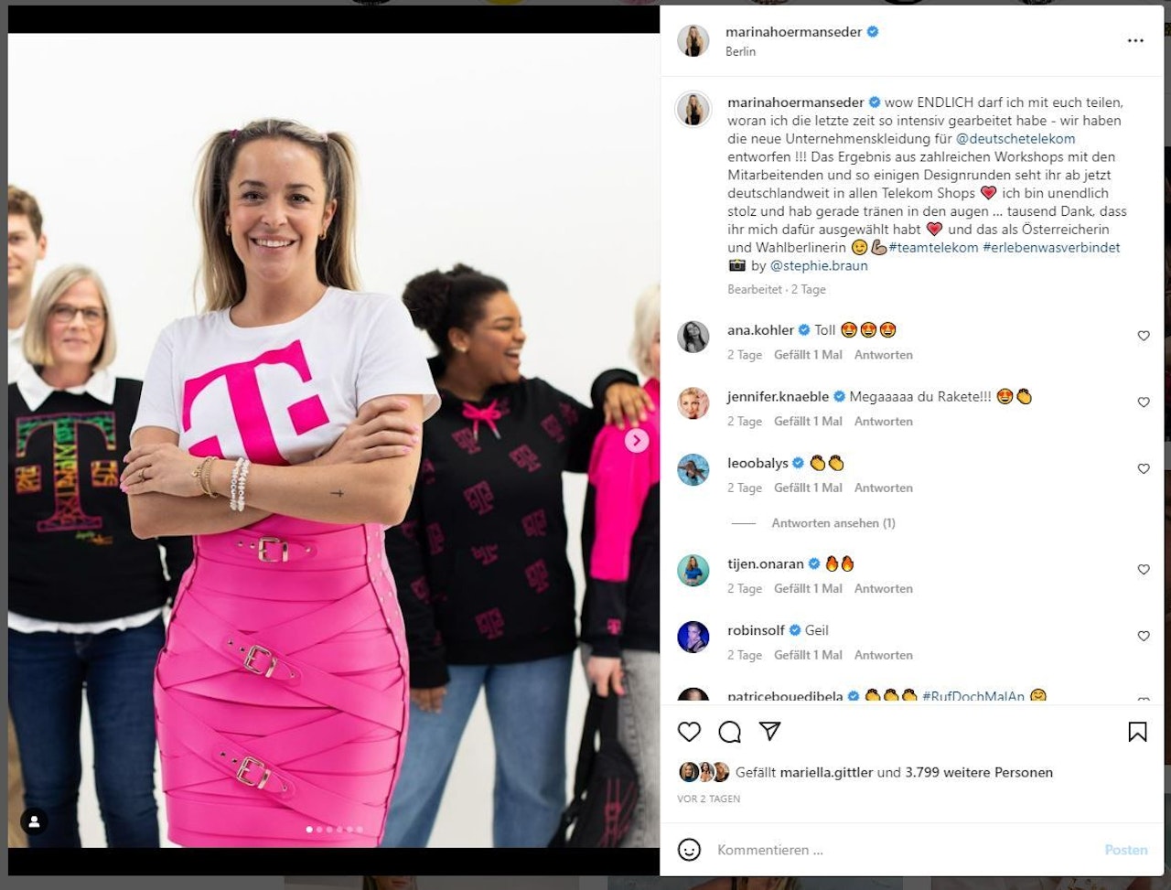 Heute.at - Alles pink bei Hoermanseder – sie designte für Telekom