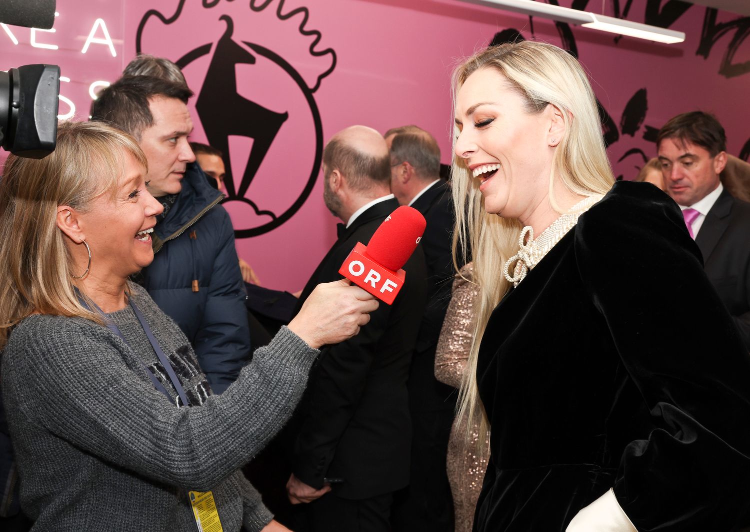 Lindsey Vonn auf dem roten Teppich in Kitzbühel