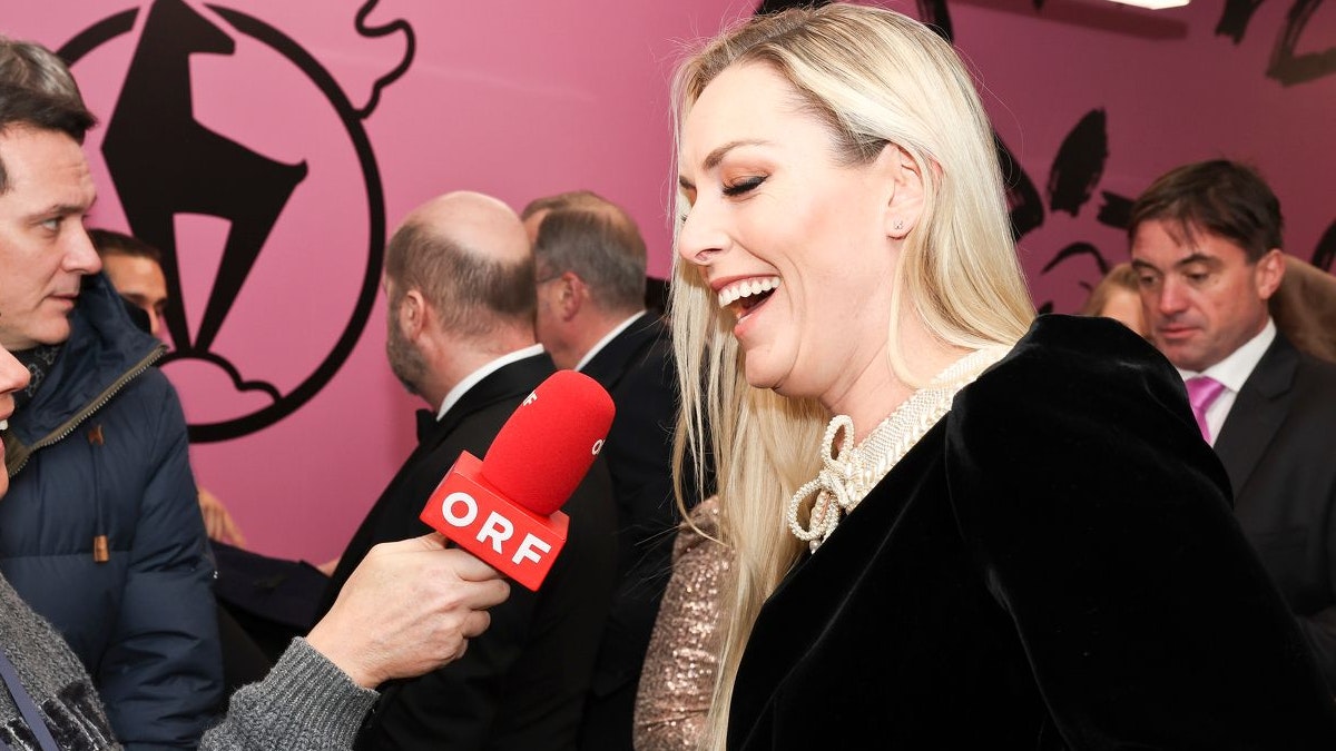 Lindsey Vonn auf dem roten Teppich in Kitzbühel.