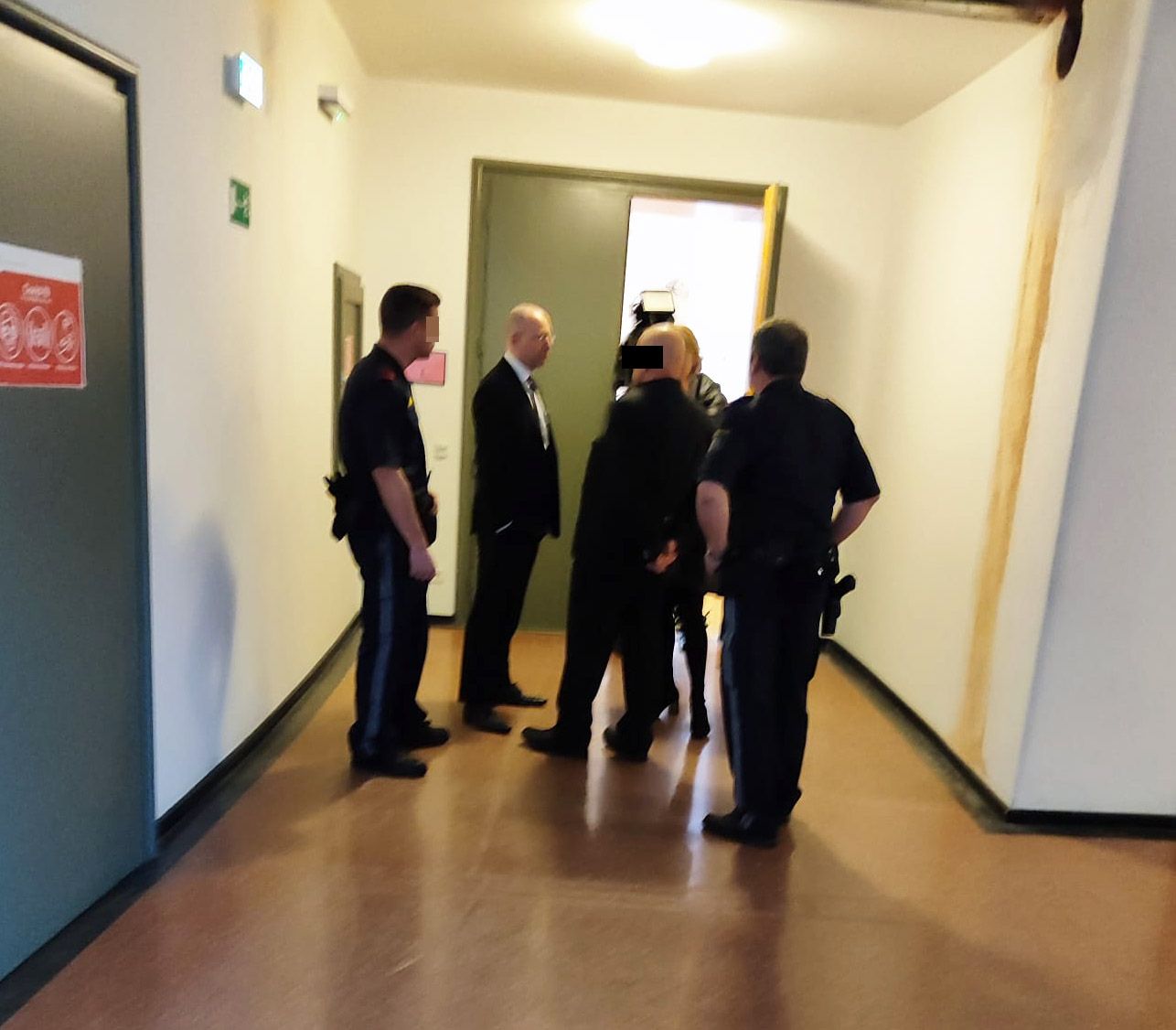 Der Angeklagte am Landesgericht im Krems