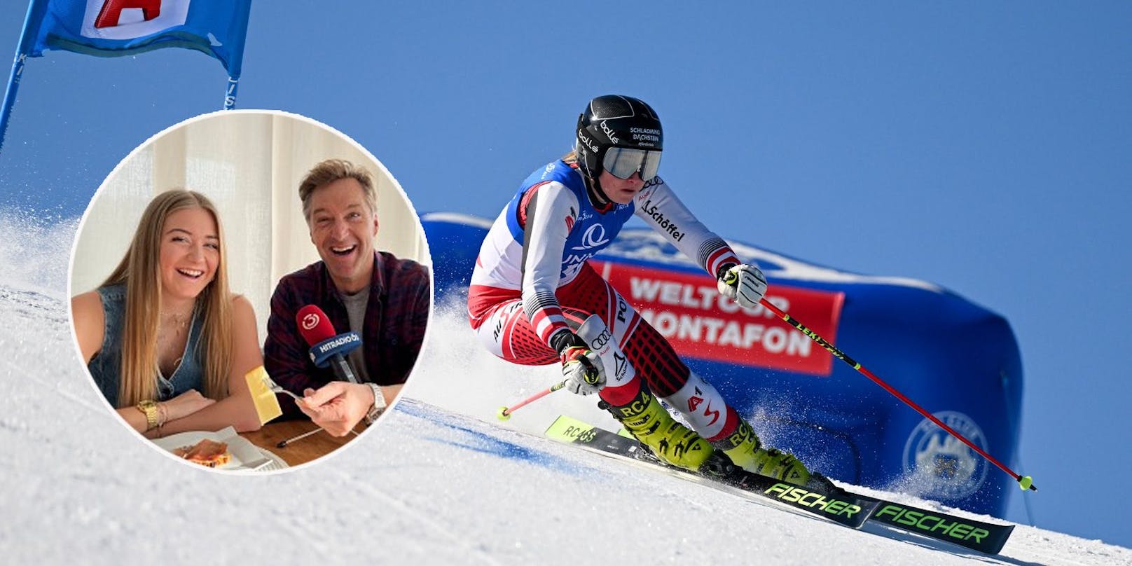 Nella Knauß beendete ihre Ski-Karriere, jetzt war sie mit Papa Hans Knauß im Ö3-Talk.