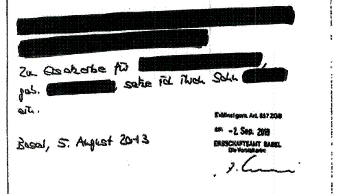 Eine fehlende Unterschrift bringt eine Schweizerin um ein Vermögen.