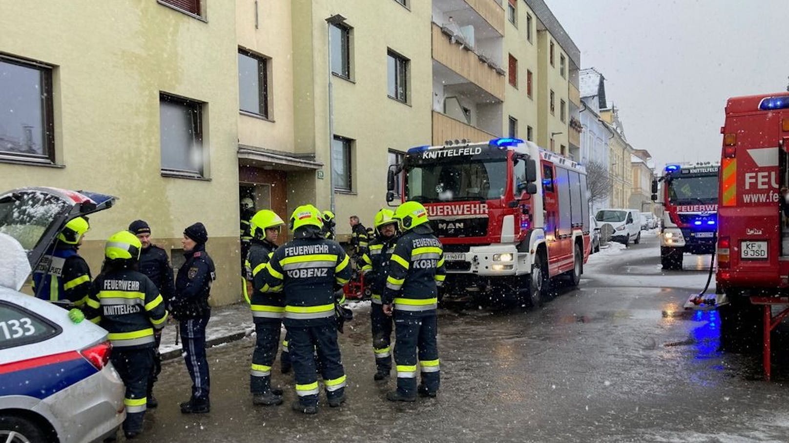 Im steirischen Knittelfeld kam es am Montag (23.01.2023) zu einem Feuerwehreinsatz. 