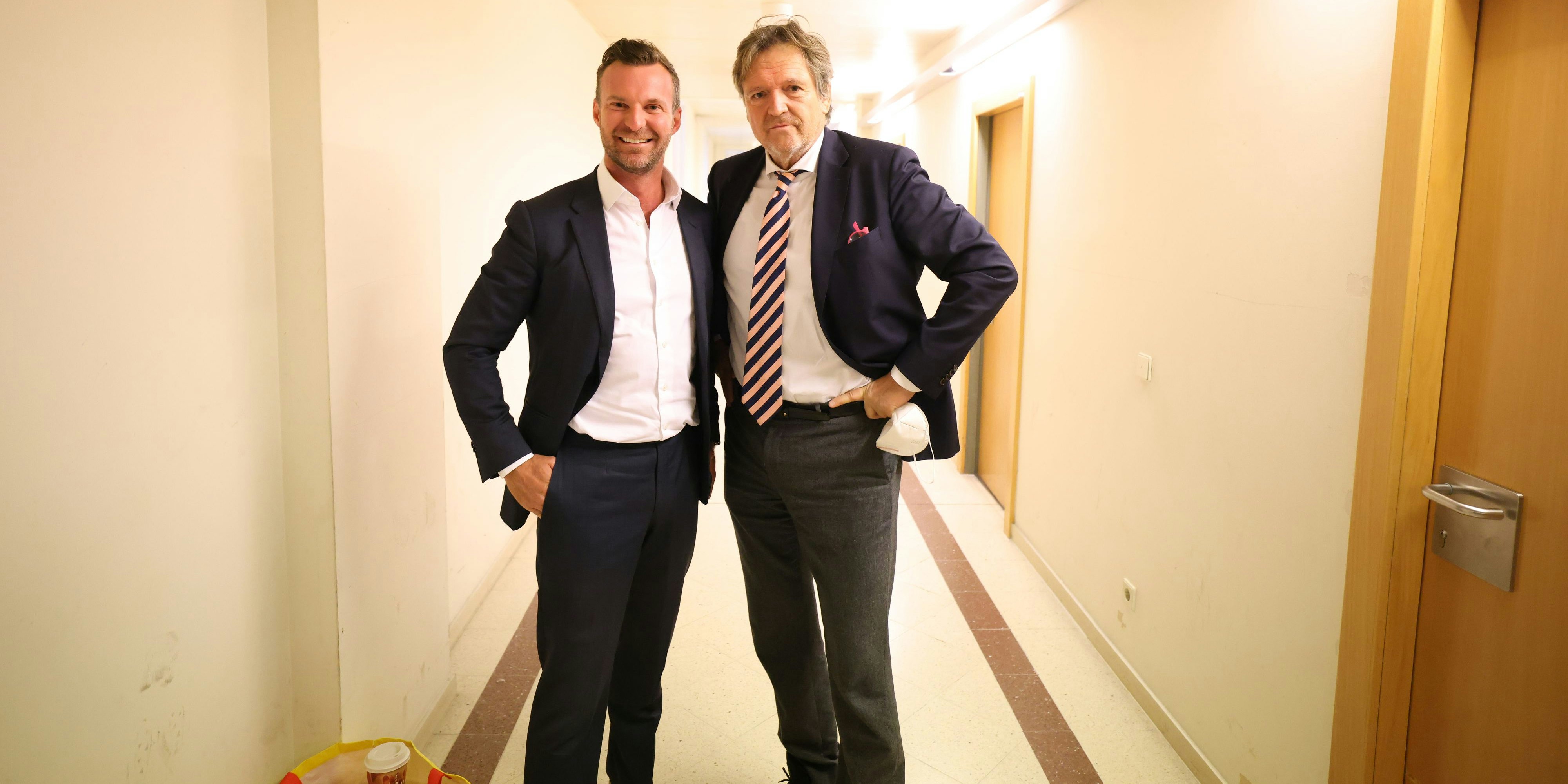 Die Wiener Star-Anwälte Philipp Wolm (l ) und Christian Werner verteidigten.