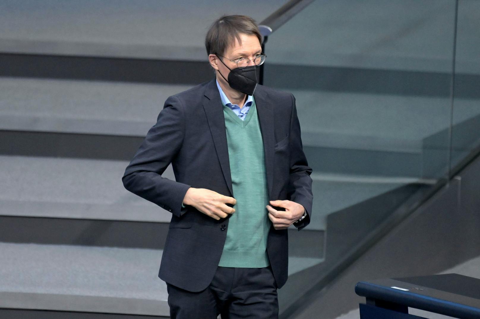 Der deutsche Gesundheitsminister Karl Lauterbach (SPD) am 19. Jänner 2023 im deutschen Bundestag.