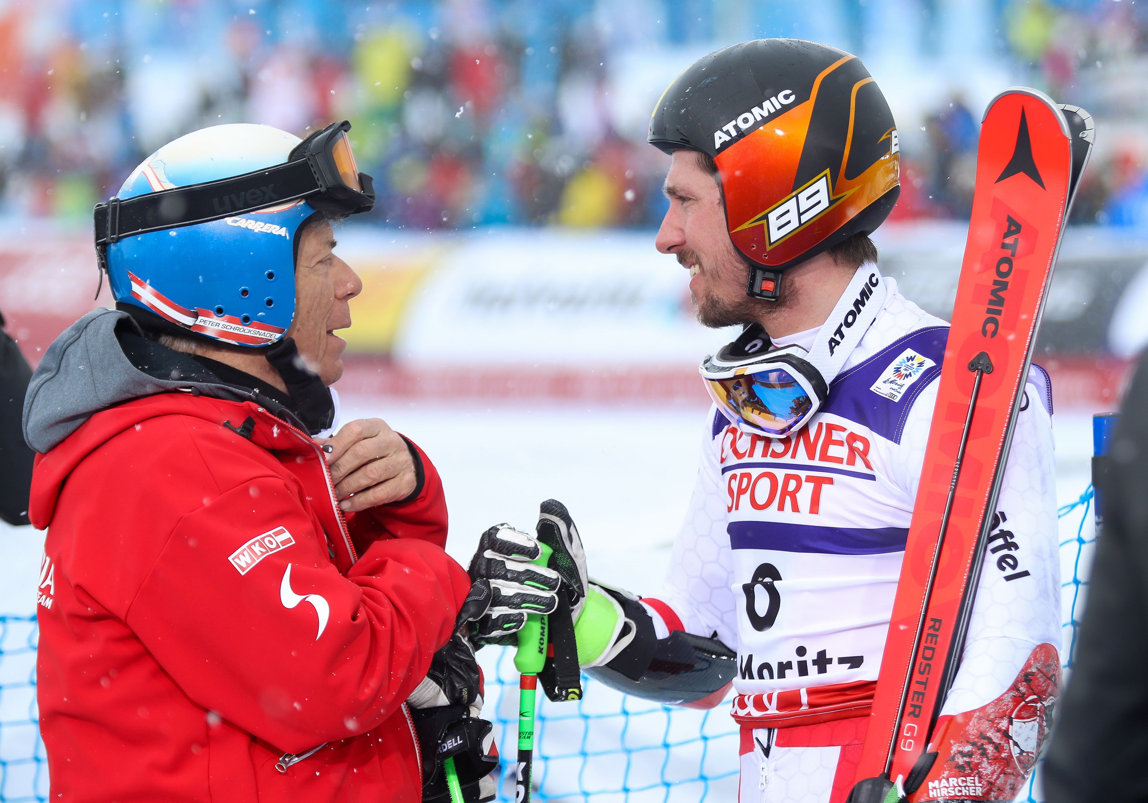 Ex-ÖSV-Boss Peter Schröcksnadel (l.) mit Marcel Hirscher