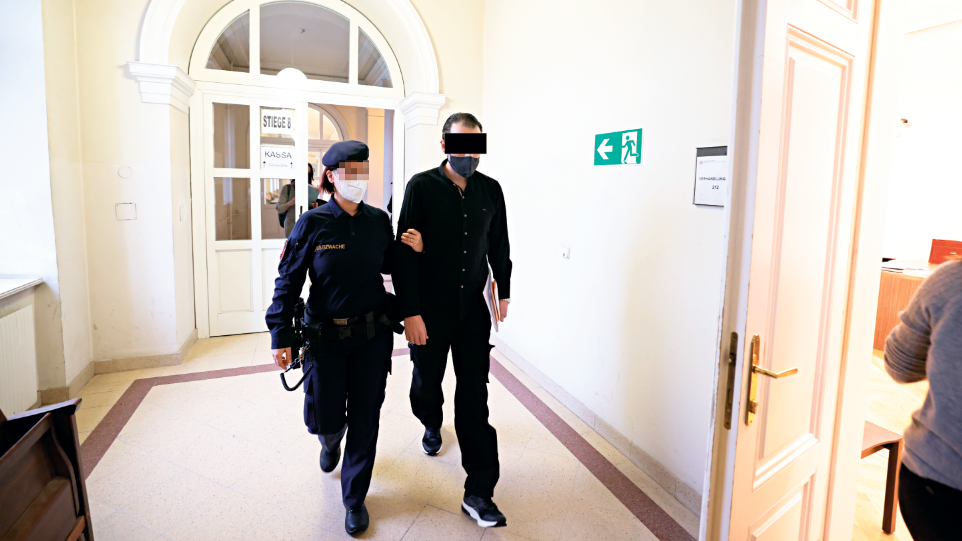 Angeklagter vor Gericht