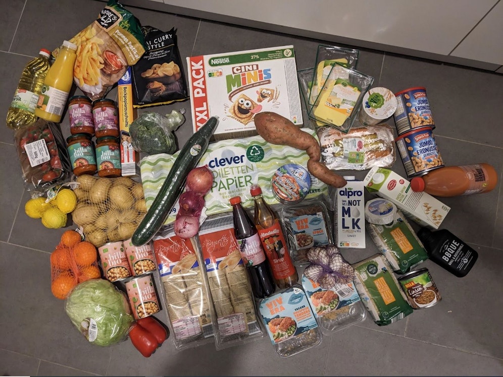 Dieser Einkauf kostet in Österreich rund 110 Euro.