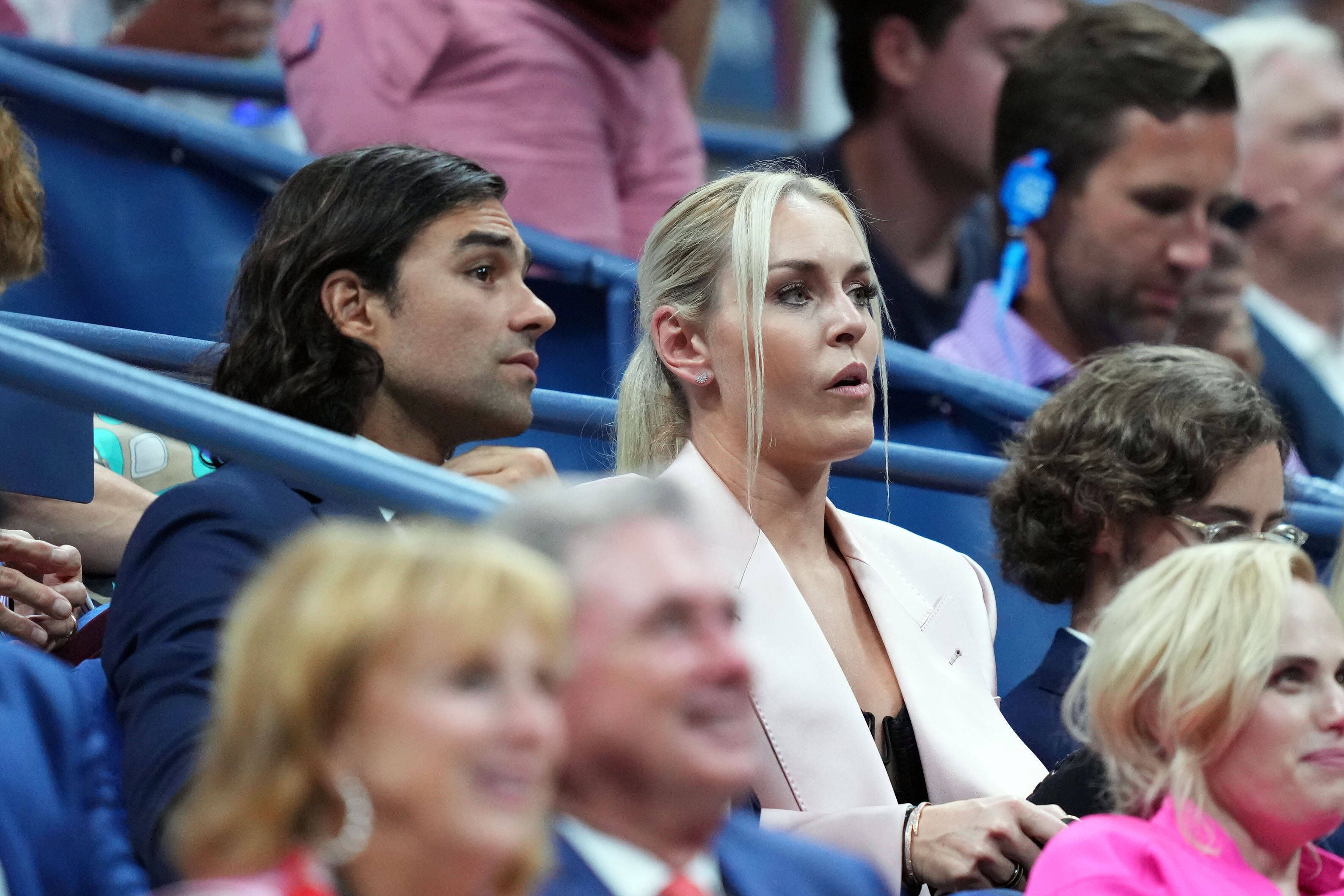 Zusammen bei des US Open: Diego Osorio und Lindsey Vonn.