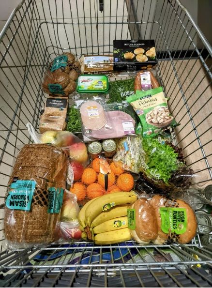 Der Einkauf in den Niederlanden.