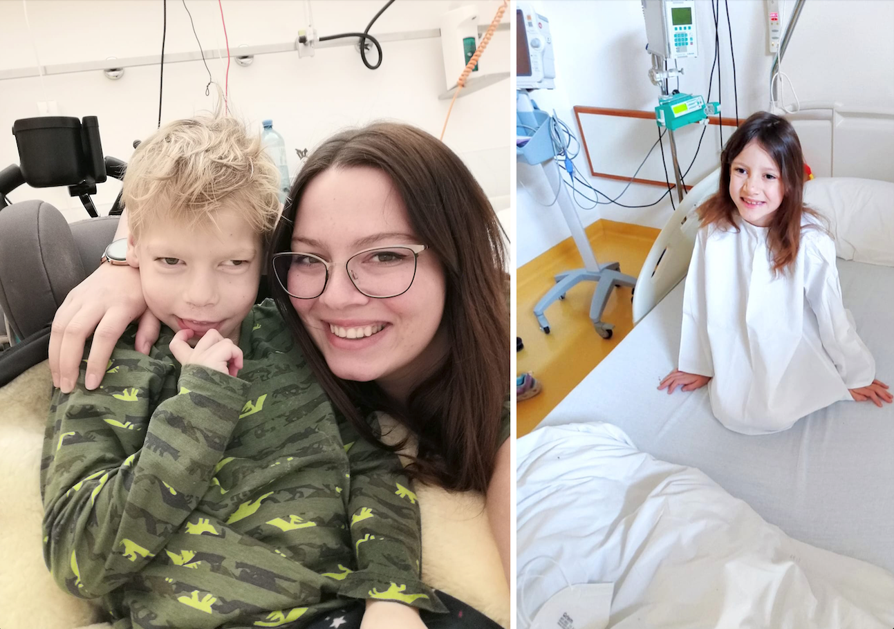 Melissa G. (28) mit Sohn Raphael (5), Tochter Viktoria (r., 7)