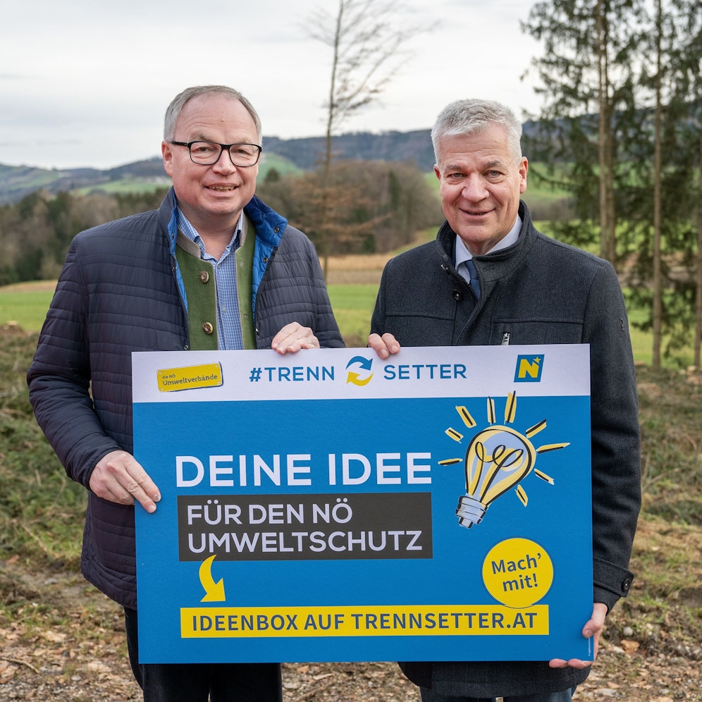 Landeshauptfrau-Stellvertreter Stephan Pernkopf und Landtagsabgeordneter Anton Kasser.