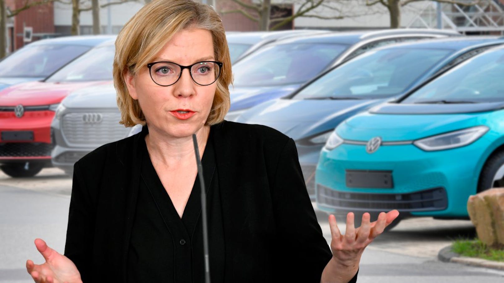 Klimaschutzministerin Leonore Gewessler weiß: "Wir werden auch 2040 noch Auto fahren"