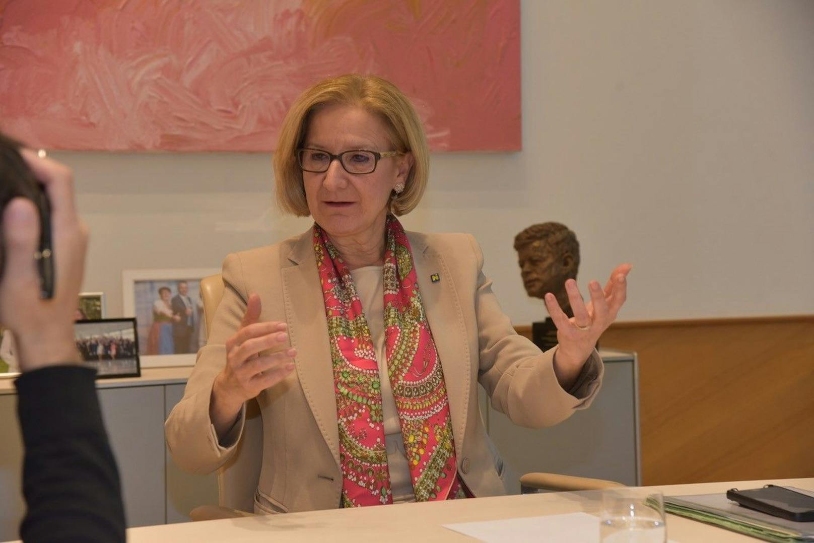 Landeshauptfrau Johanna Mikl-Leitner (VP) drei Tage vor der Wahl