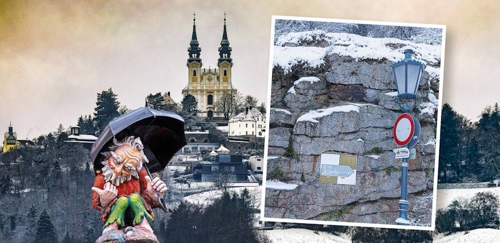 Das allseits beliebte Zwergerl bei der Grottenbahn am Pöstlingberg befindet sich derzeit nicht an seinem Standort.