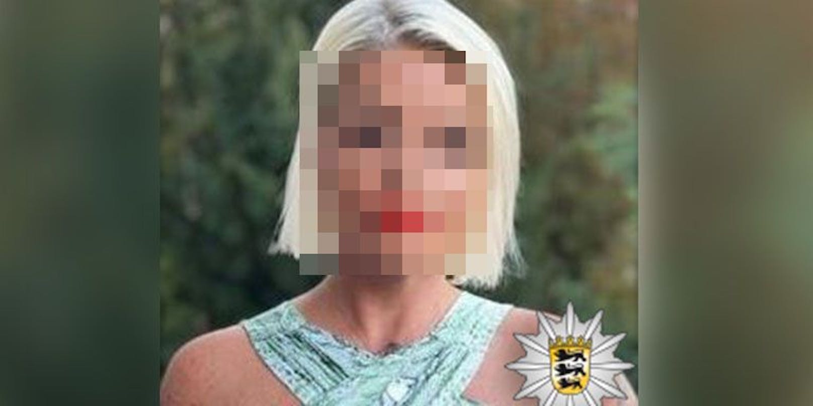 Die deutsche Polizei fahndet nach dieser Blondine mit Tattoos.