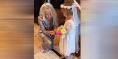 Robbie Williams Tochter gibt ihrer Oma das Ja-Wort