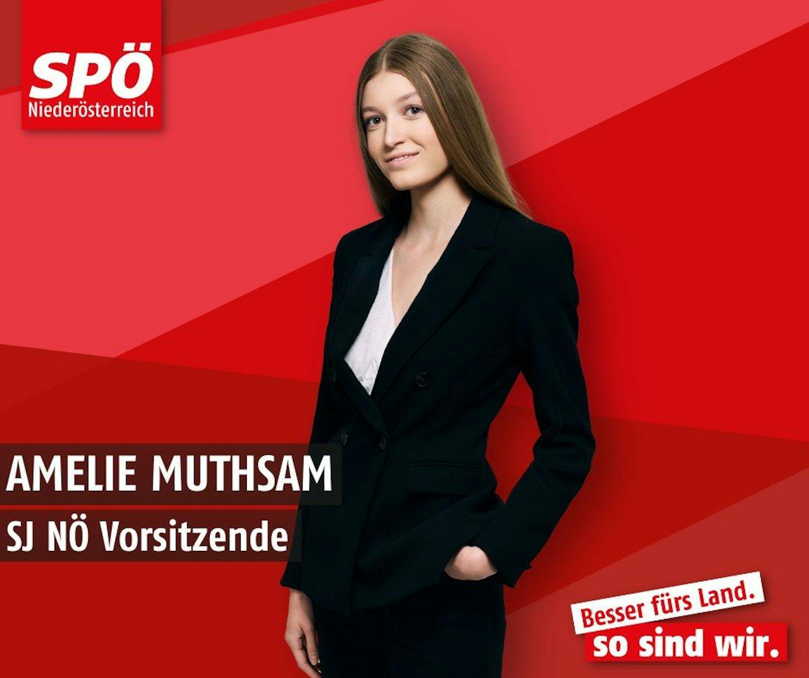 Amelie Muthsam, die jüngste Kandidatin auf der Landesliste der SPÖ bei der Landtagswahl hat große Ziele.