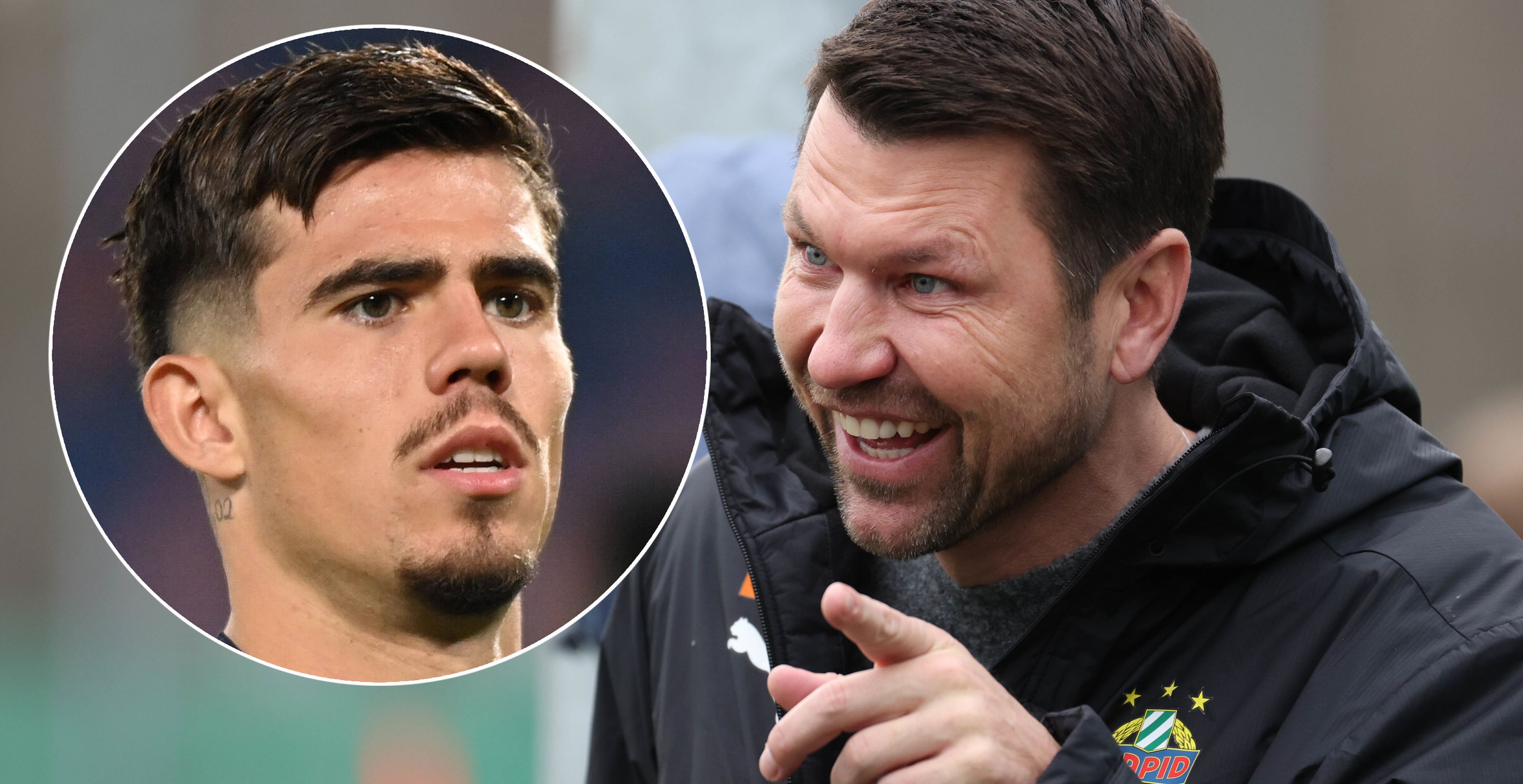 Rapid-Sportchef Katzer (r.) jagt ein Holland-Talent