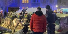 Auto überschlägt sich bei schwerem Crash in Wien