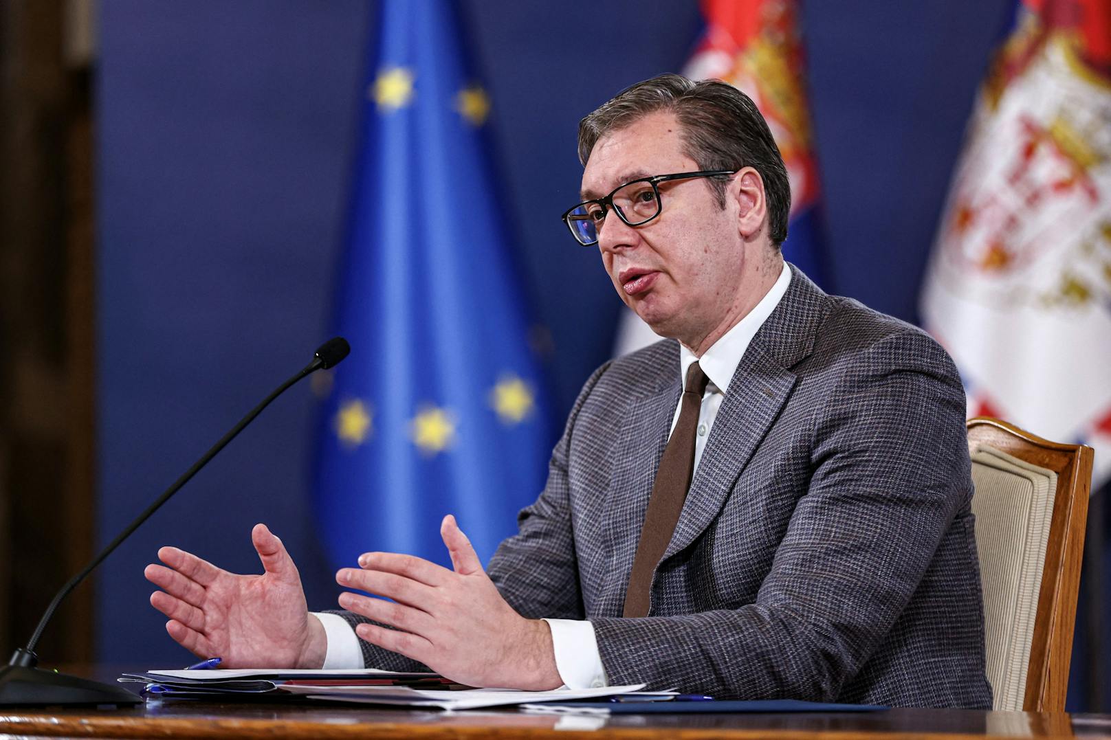 Aktuelle Aussagen des serbischen Präsidenten Aleksandar Vucic dürften einigen in der EU sauer aufstoßen.&nbsp;