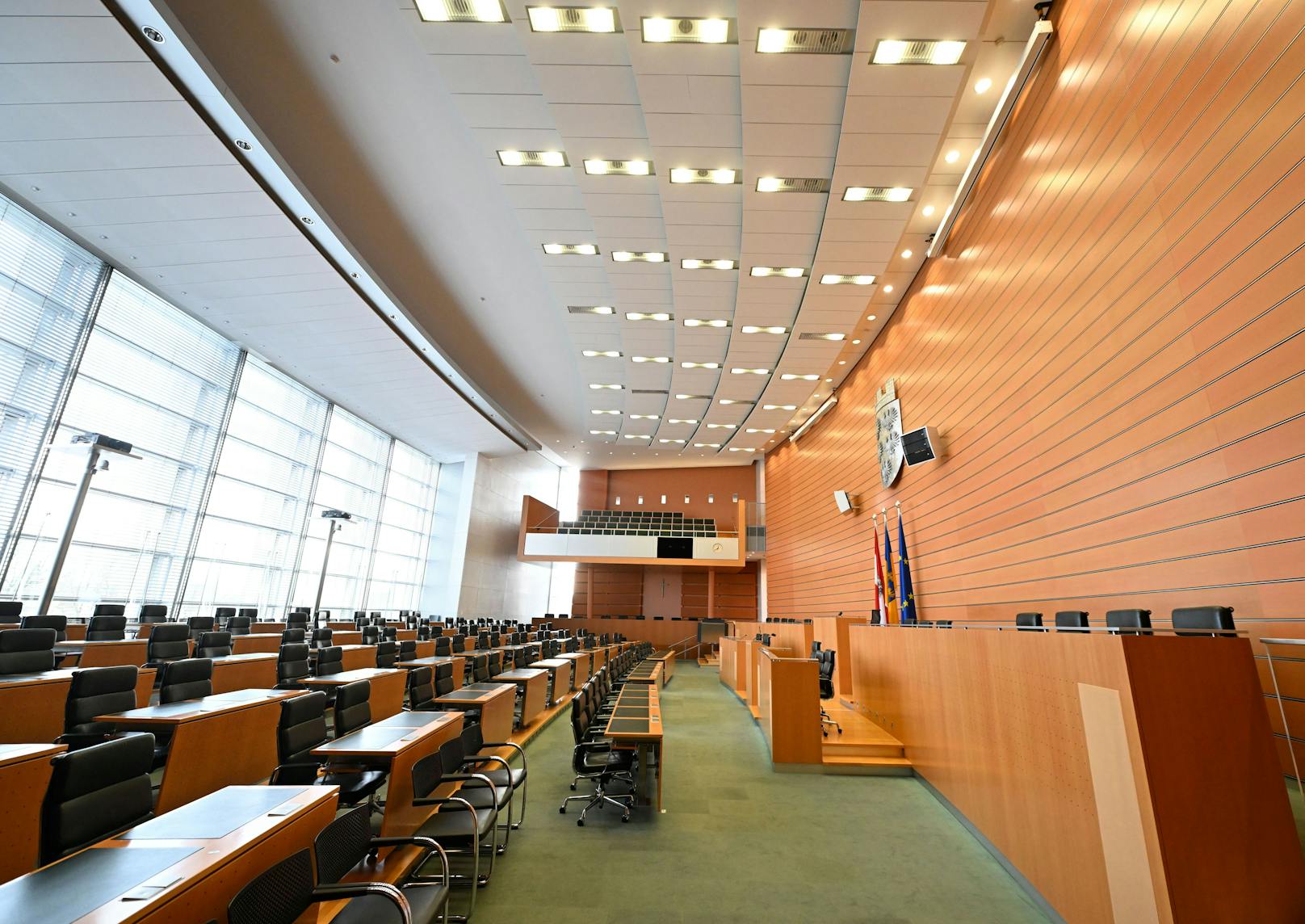 Blick in den niederösterreichischen Landtag.