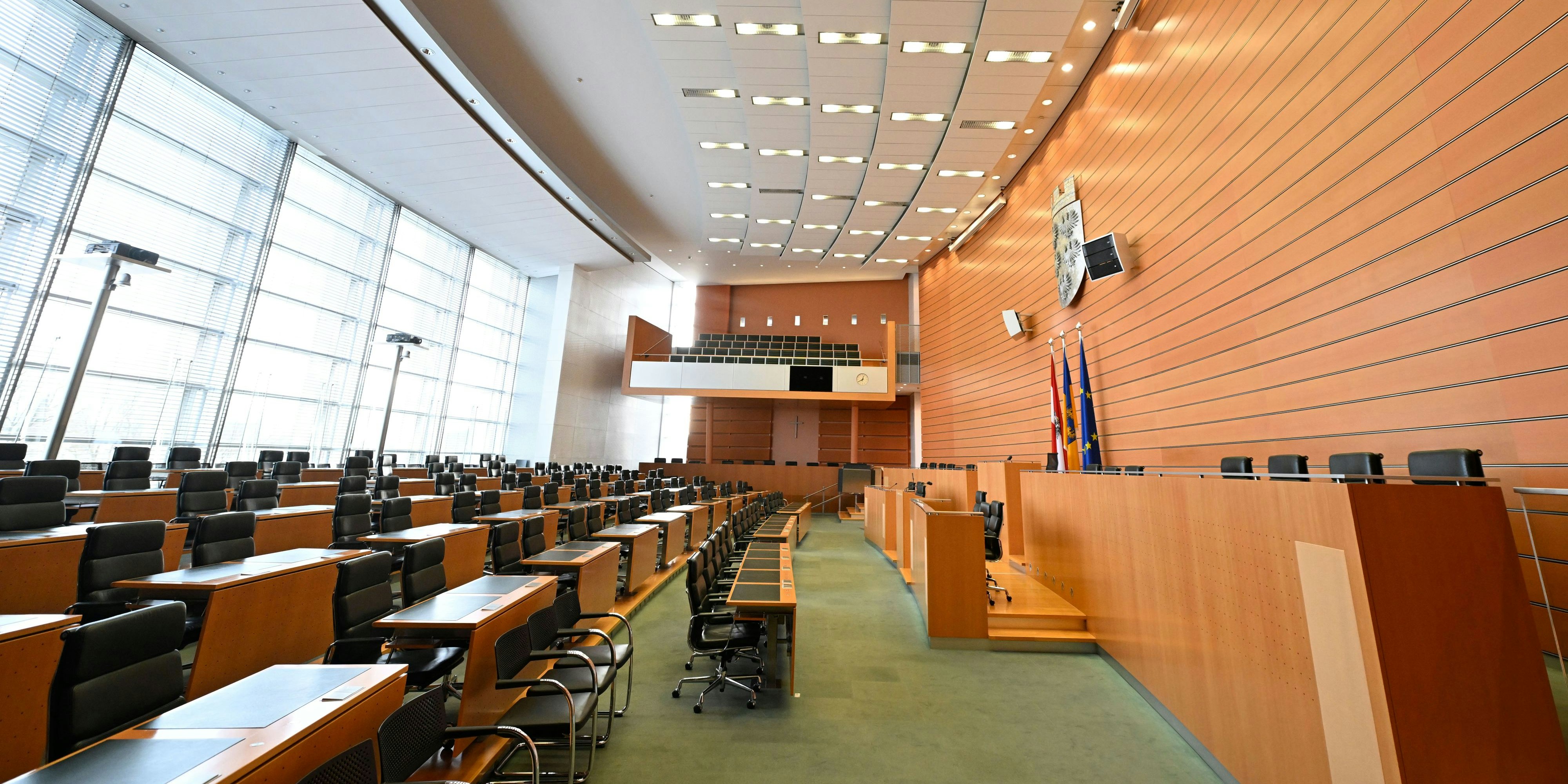 Blick in den niederösterreichischen Landtag. 