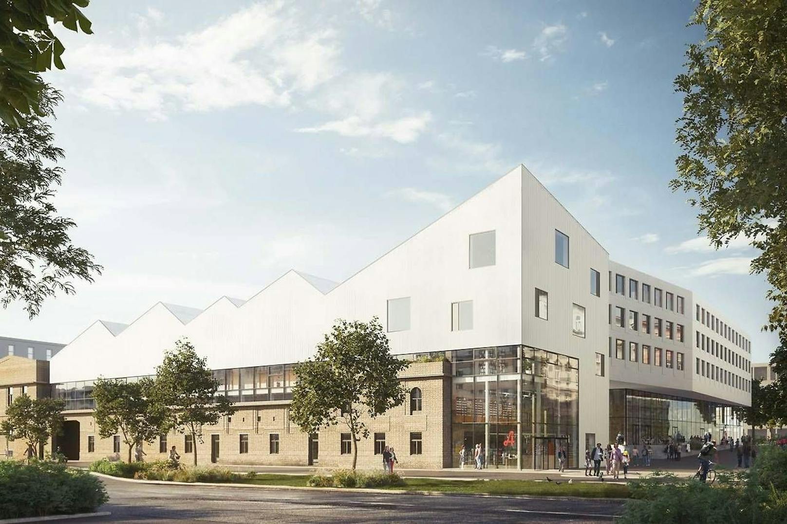 So soll das neue Grätzlzentrum "Fabrik1230" in Wien-Liesing aussehen. 