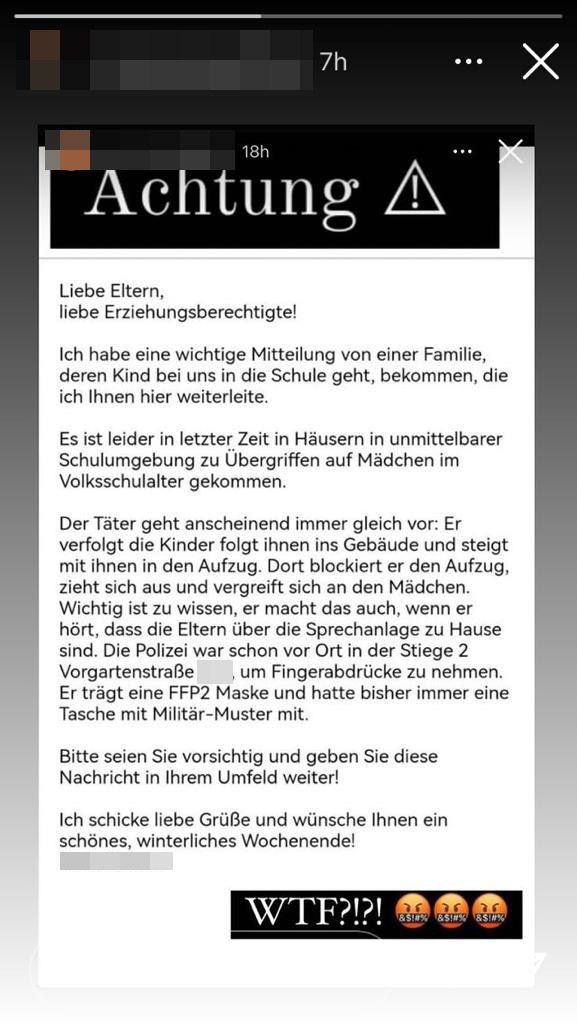 Der besorgniserregende Kettenbrief kursiert in den sozialen Medien. 