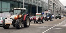 Traktordemo vor Landhaus - "Lassen uns nicht enteignen"
