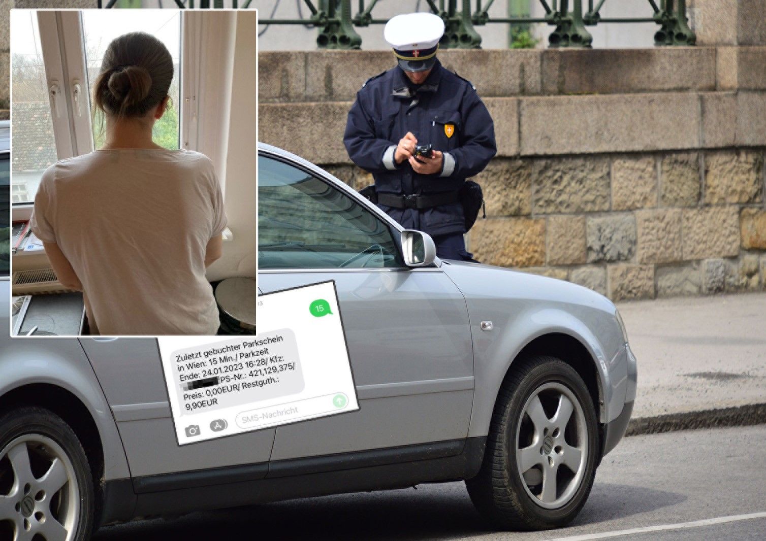 Die 42-Jährige hat sogar eine Bestätigung erhalten, bevor sie vom Auto wegging.