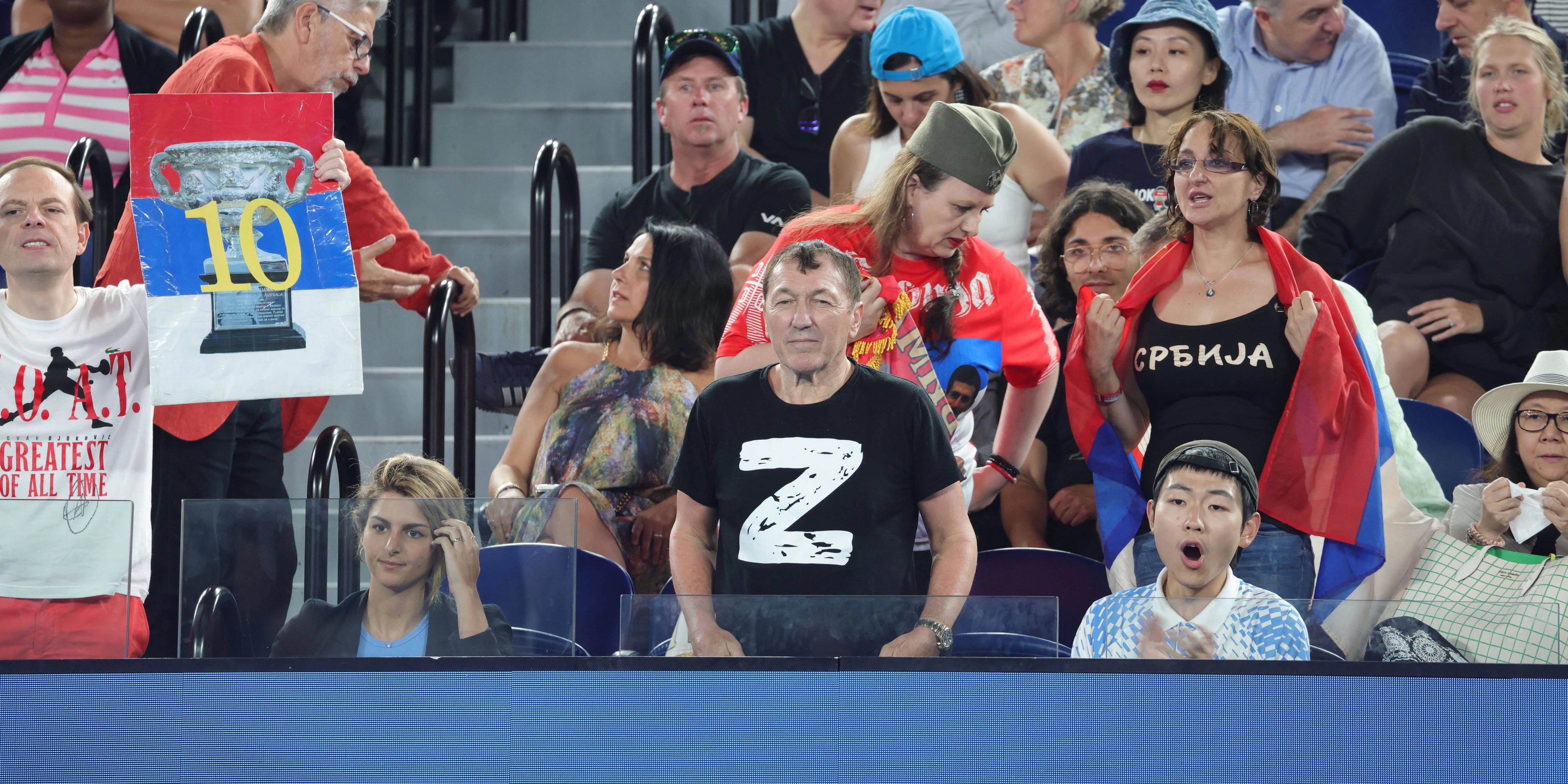 Ein Fan trug das Z-T-Shirt
