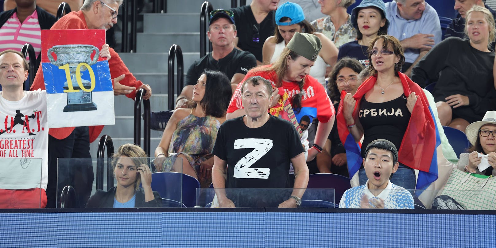 Ein Fan trug das Z-T-Shirt