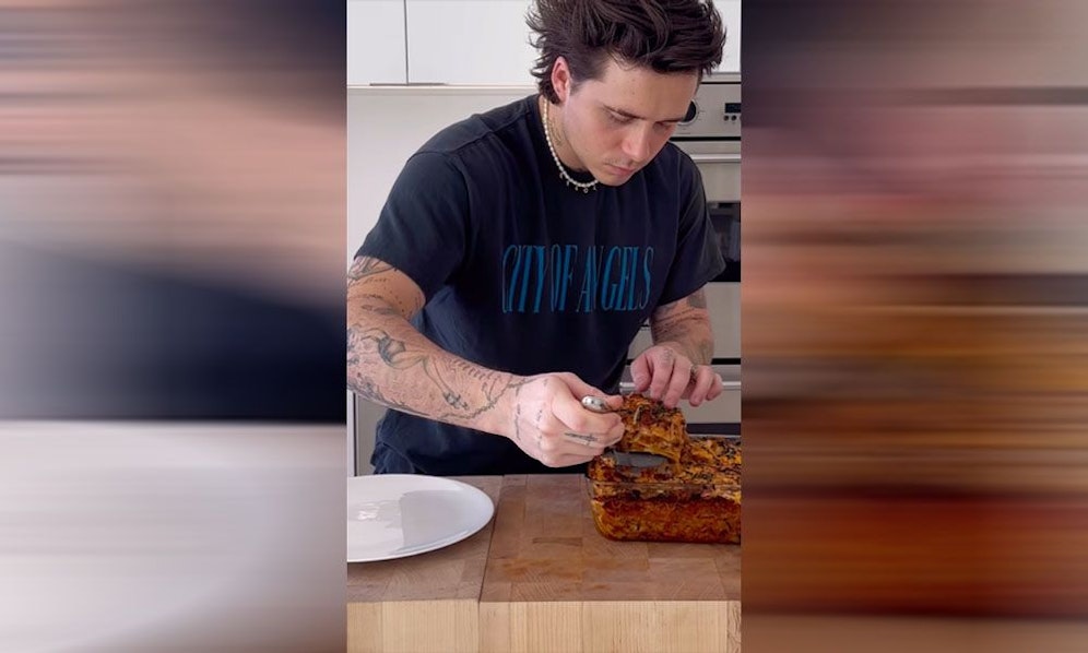 Seine Fans begeistert Brooklyn Beckham mit dieser Lasagne nicht..