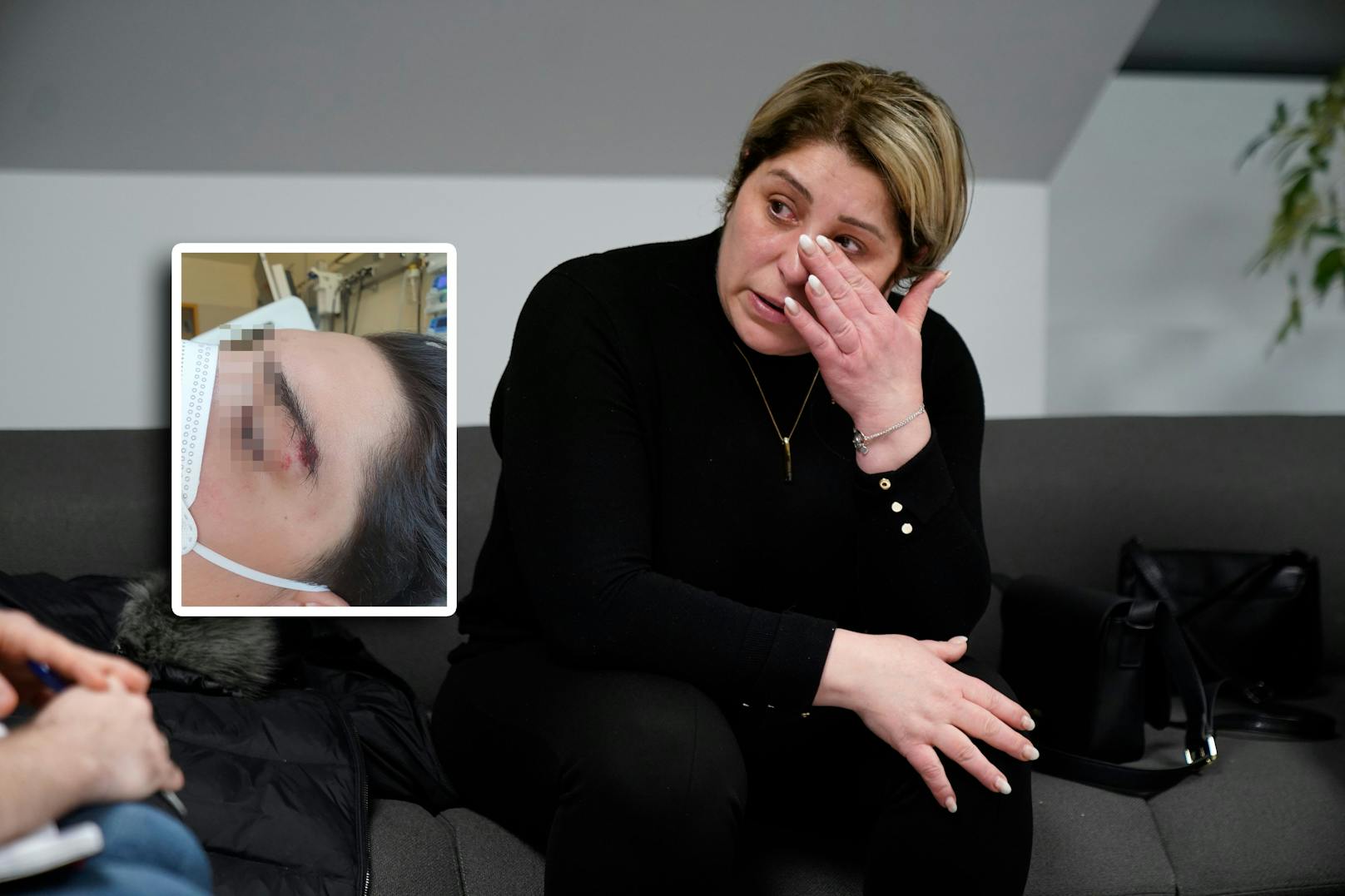 Senilja D. (48) will Gerechtigkeit für ihren Sohn <em>(kleines Bild)</em>, der von einem Autofahrer verletzt wurde.