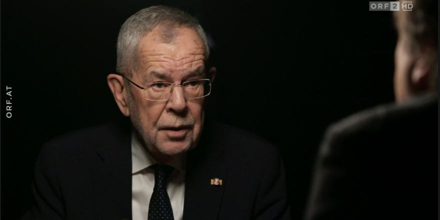 Alexander Van der Bellen in der ORF-"Black Box"