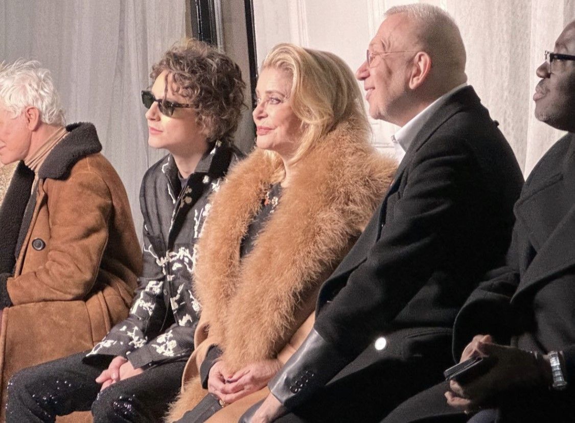 Modestar Jean Paul Gaultier strahlte die ganze Show über.