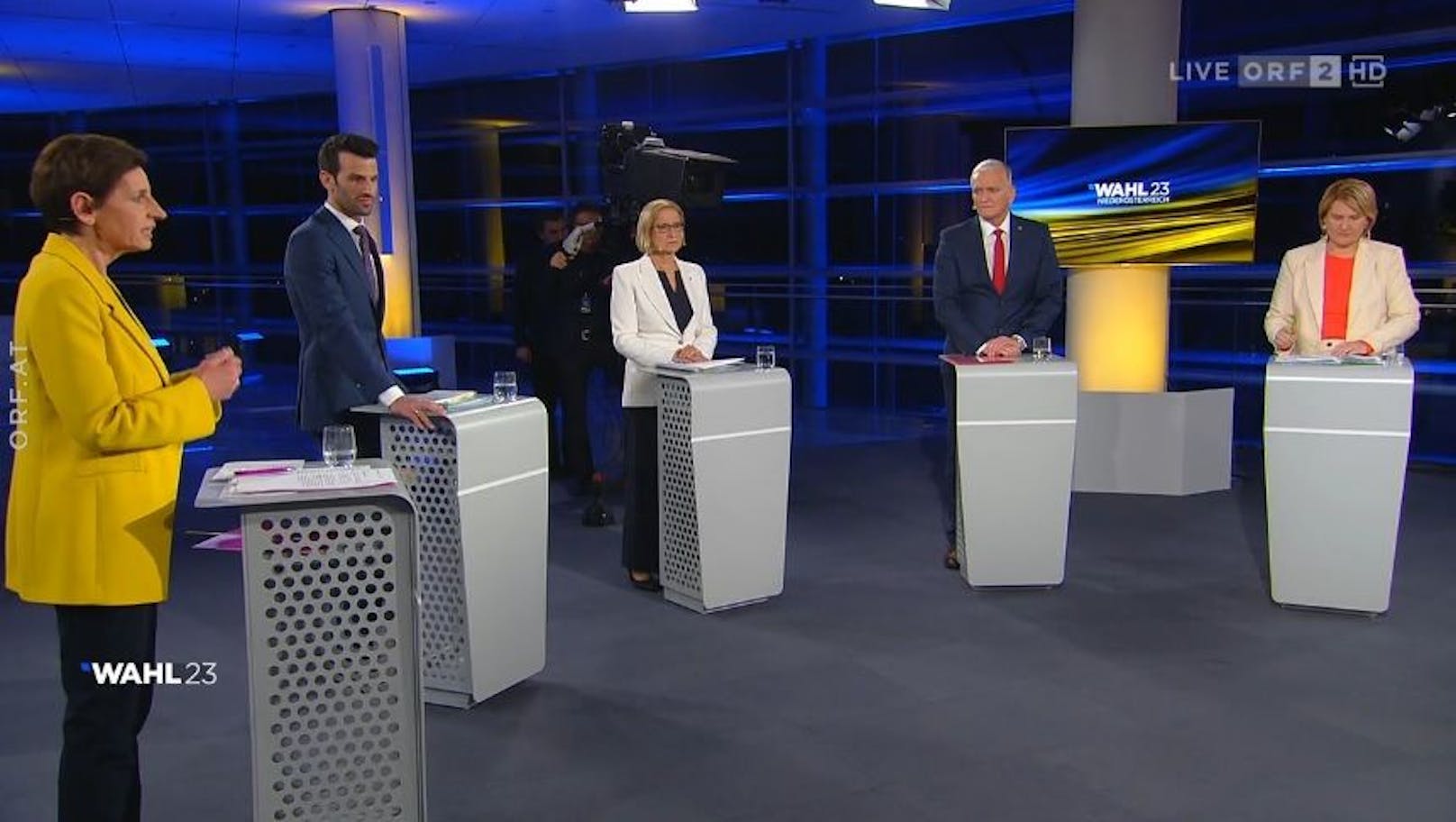 Die fünf Spitzenkandidaten der NÖ-Landtagswahl Ende Jänner.