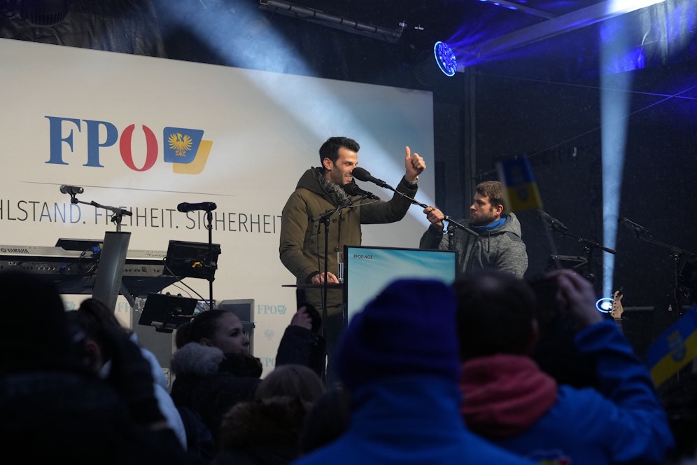 Udo Landbauer gab noch einmal in St. Pölten Gas.
