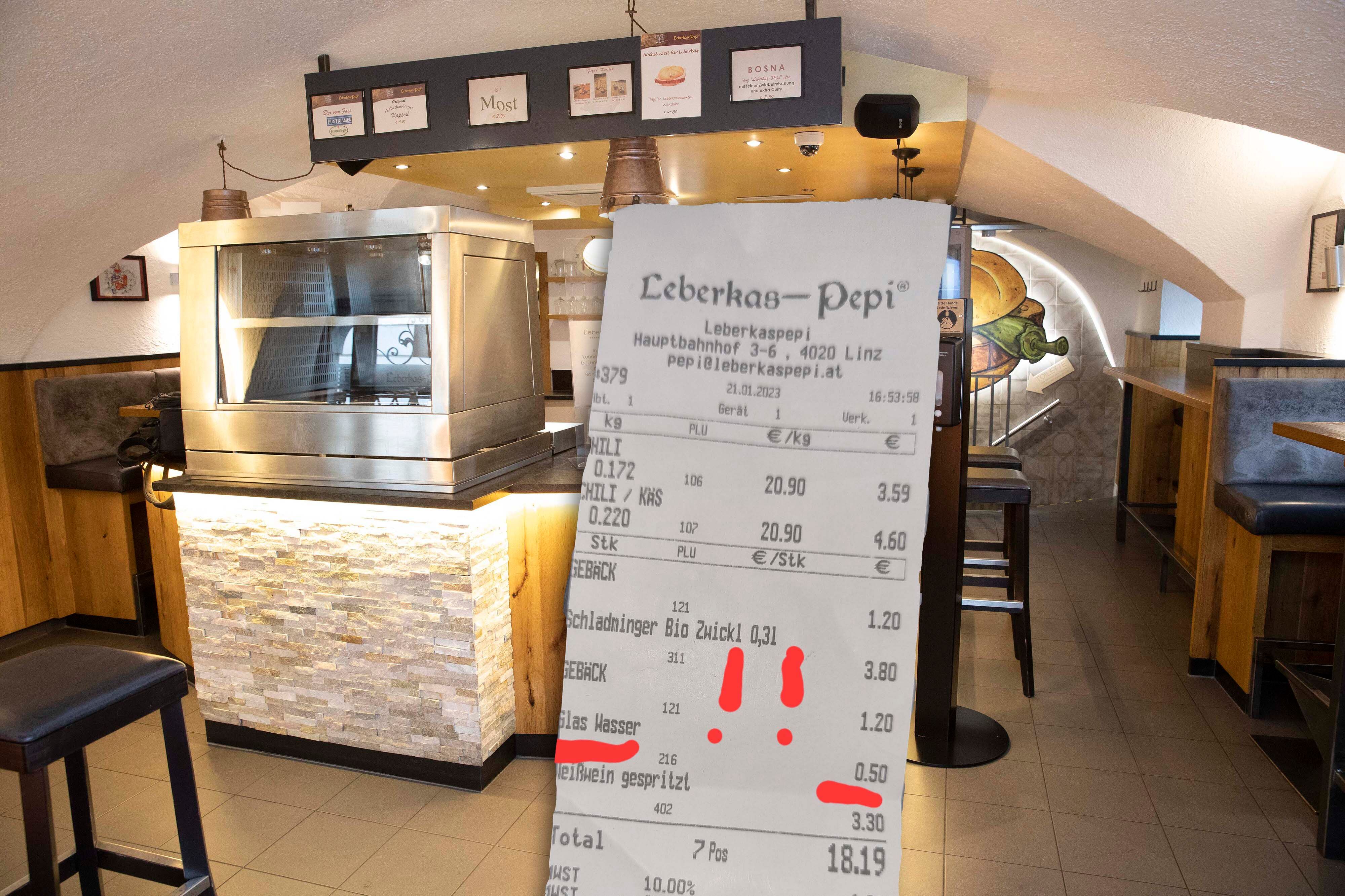 Nicht nur für Nachtschwärmer ein beliebter Treffpunkt: Die Leberkas-Pepi-Filiale in der Linzer Rathausgasse.