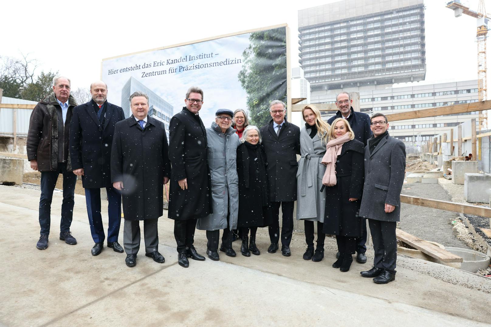 Der Baustart für das Eric-Kandel-Institut erfolgte am Freitag in Wien.