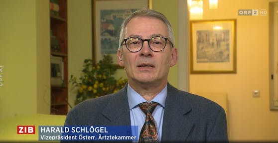 Harald Schlögel, Vizepräsident der Ärztekammer, am späten Freitagabend in der "ZIB2".