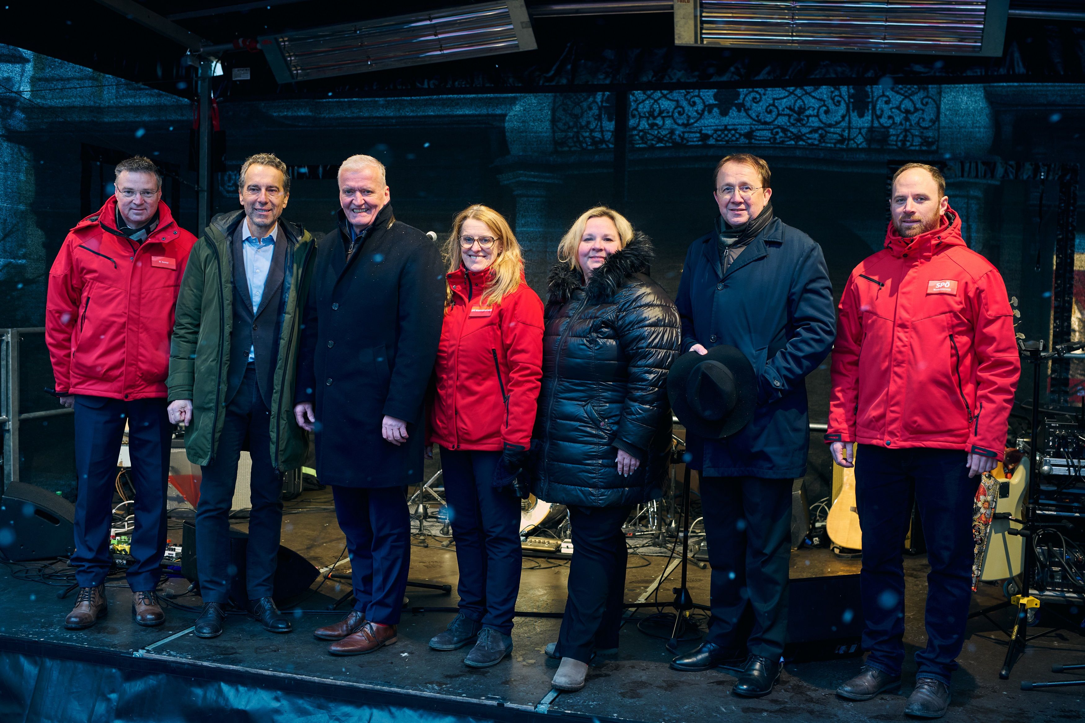 LGF Wolfgang Kocevar, BK a.D. Christian Kern, LHStv. Franz Schnabl, LRin Ulrike Königsberger-Ludwig, LAbg. Kathrin Schindele, Bgm. Matthias Stadler, LGF Klaus Seltenheim (v.l.)