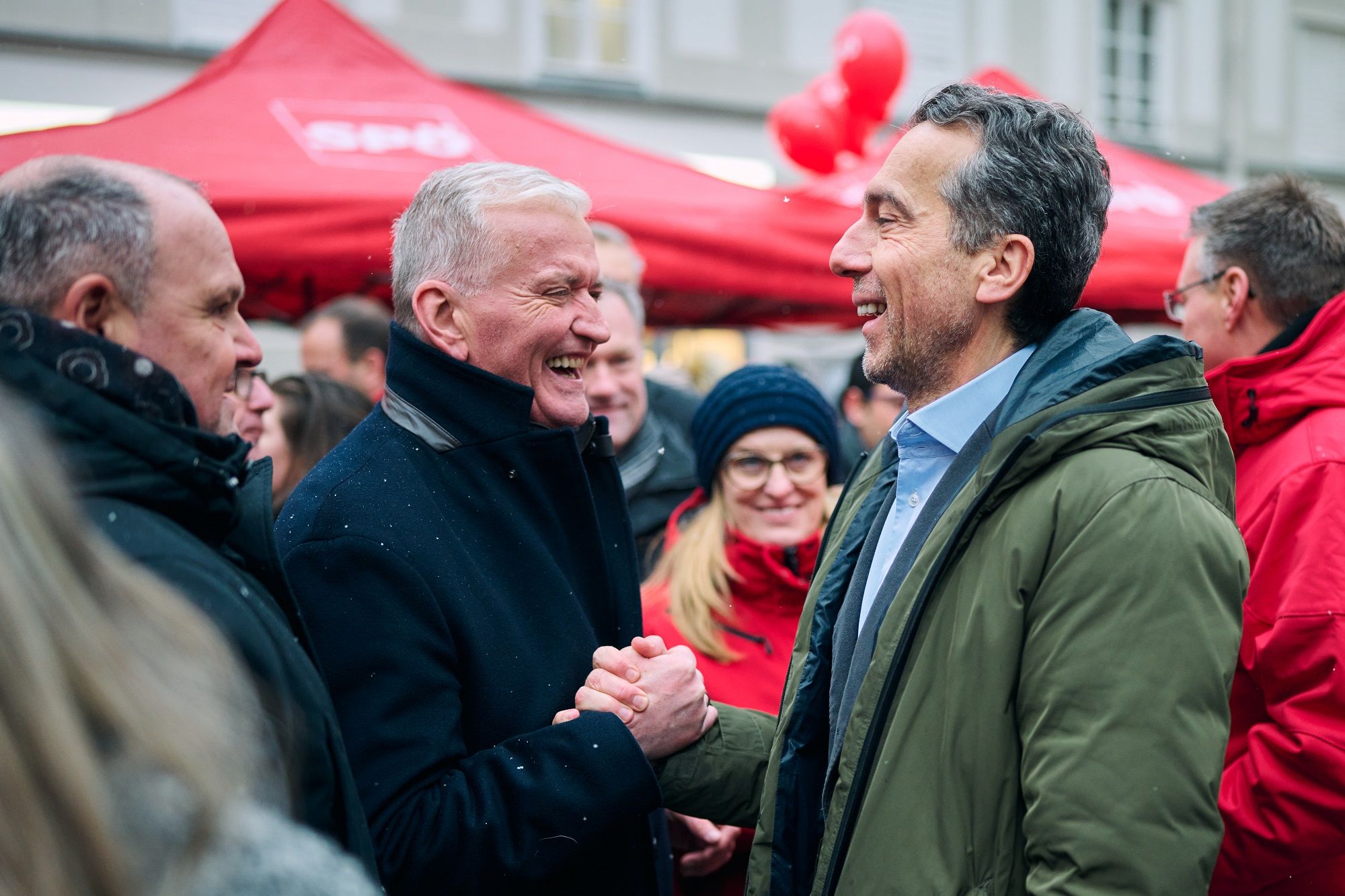 Wahlkampffinale in St. Pölten: Franz Schnabl und Christian Kern