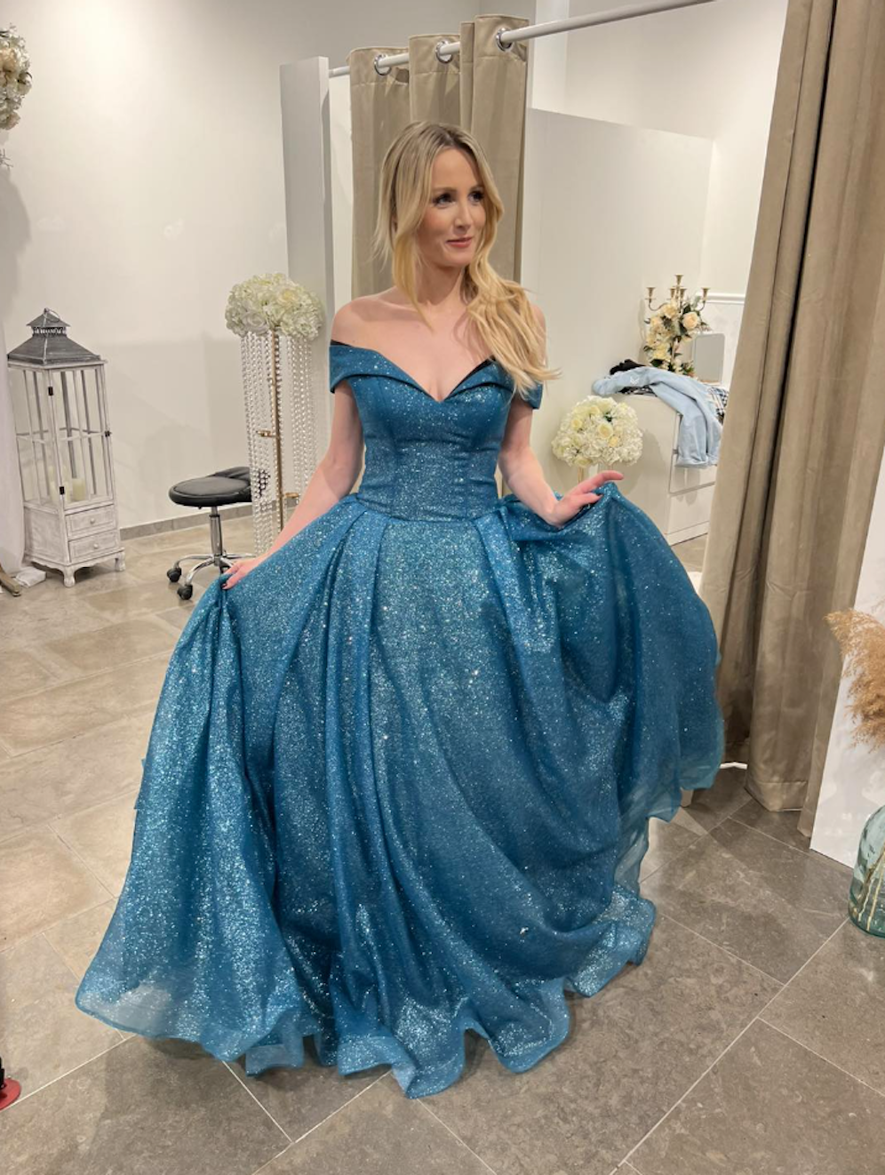 Melissa Naschenweng in ihrer Traumrobe.