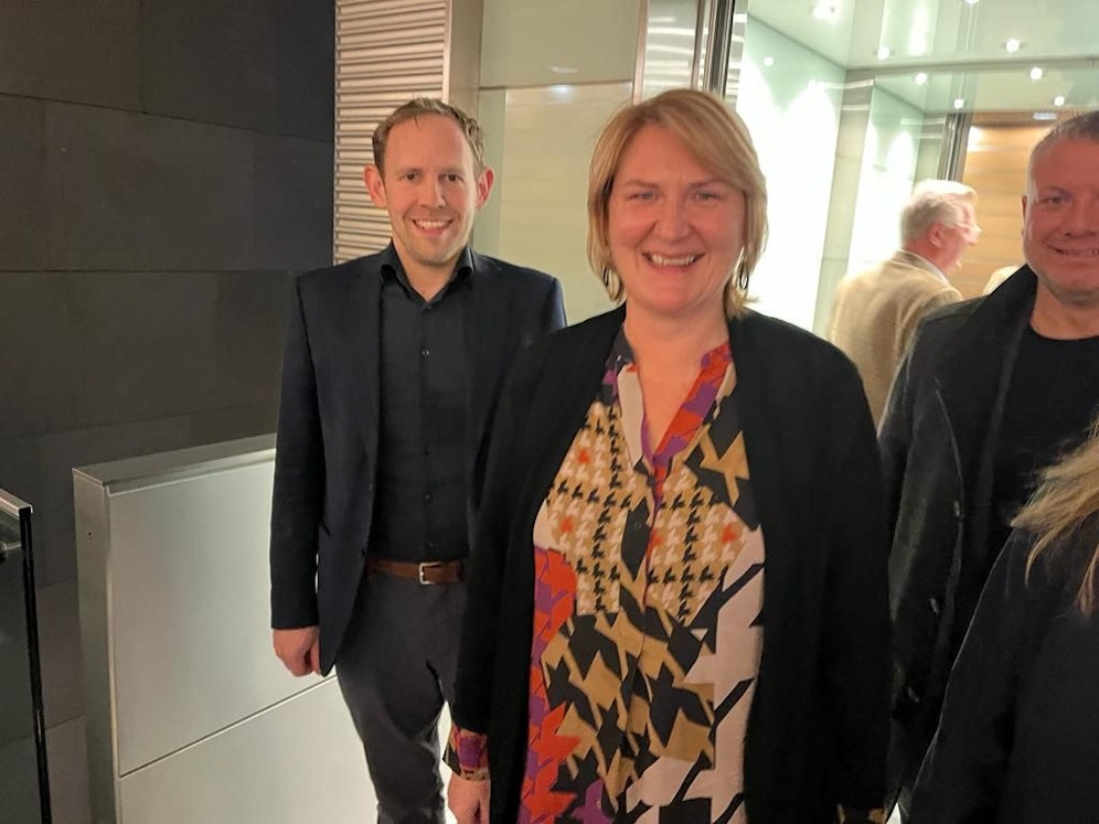 Helga Krismer und Georg Ecker zeigen sich mit dem Ergebnis zufrieden.