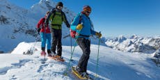 Schneeschuh-Wanderer erreichen Gipfel und wählen Notruf