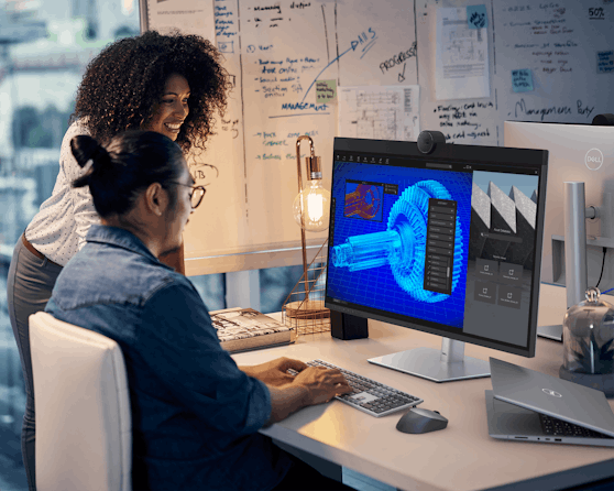 Der Dell UltraSharp 32 6K (U3224KB) ist der weltweit erste 32-Zoll-Monitor mit 6K-Auflösung und IPS-Black-Technologie.