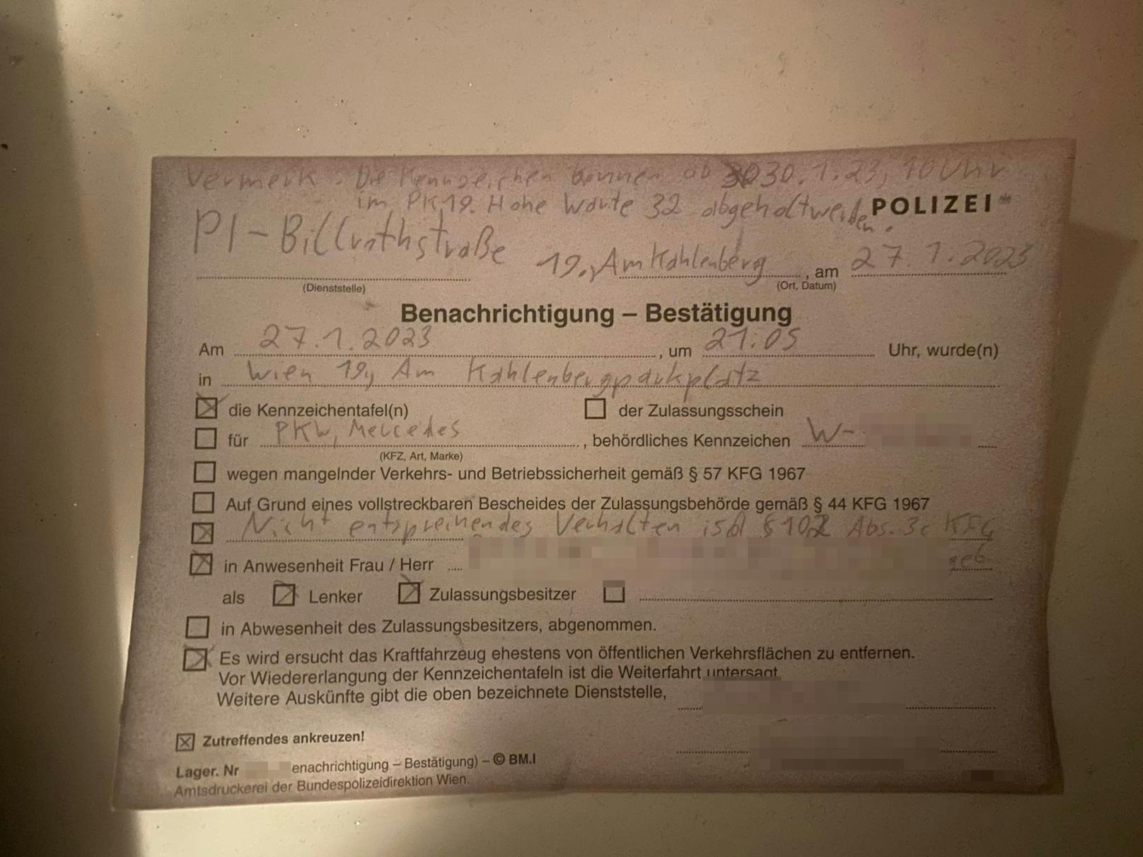 Diesen "Liebesbrief" wird der 20-Jährige nicht so schnell vergessen.