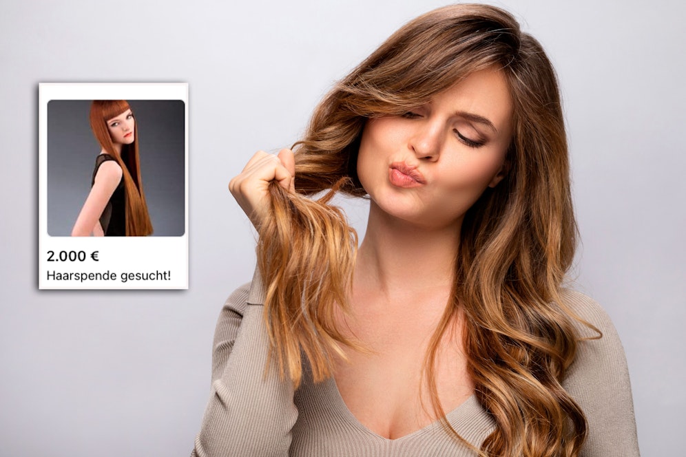 Fake-Inserate versprechen derzeit im Netz tausende Euro für Haarspenden.